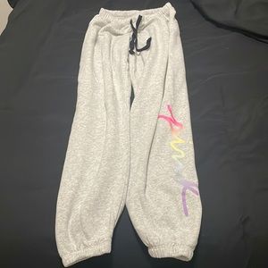 NWOT VS Pink grey sweatpants size xs